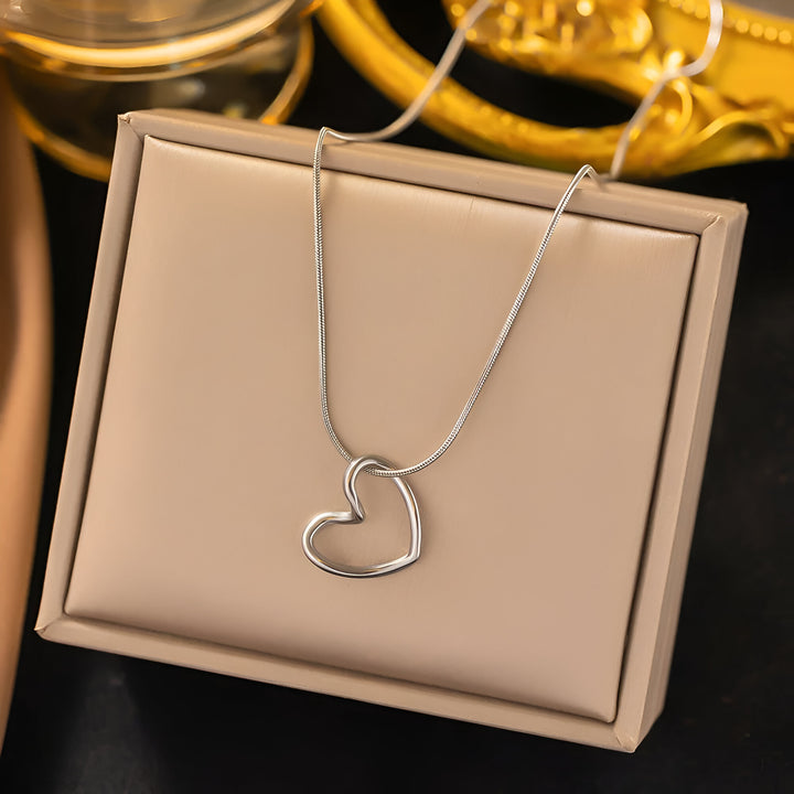 Golden Embrace Heart Pendant